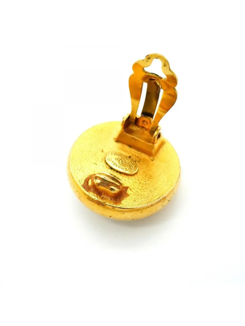 Chanel Earrings Pearl Gold-Tone Metal #299406C68B
